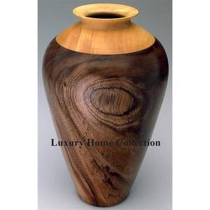 Fantaisie noyer en bois pièce maîtresse de mariage décoratif fleur Vase maison et fêtes fournitures de table pour Vase et Pots articles de jardin - Product Image 1