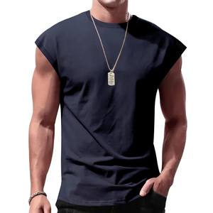 Venta al por mayor de peso pesado gráfico de algodón personalizado impreso camisetas para hombres de alta calidad 100% algodón liso camiseta - Product Image 5