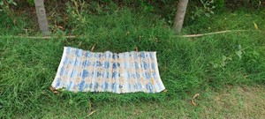 Alfombra de oración de lujo tejida de algodón 100%, alfombrillas bordadas trenzadas a mano, técnicas hechas a mano de calidad Premium para uso en la sala de estar - Product Image 5