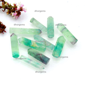 Puntas de Cristal de Fluorita Arcoíris, Torre de Cuarzo Natural de Doble Terminación, Curativa | Piedras Energéticas de Reiki para Meditación, Gemas Pulimentadas - Product Image 3