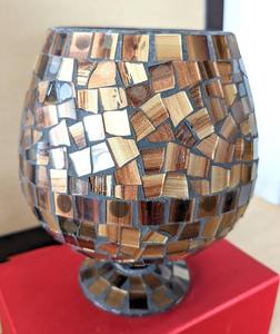 Factory Hot Sale Metal Glass Mosaic Tea Lights Glass <b>Votive</b> <b>Candle</b> Holders Lanterns and <b>Candle</b> Jars - Product Image 5