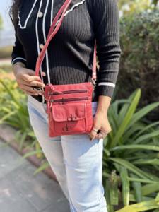 Real Leather Handmade Sling Bag New Arrival <b>Handbag</b> Stylish Collection Cross Body Multi Uses Designer Bags <b>For</b> Women - Product Image 5