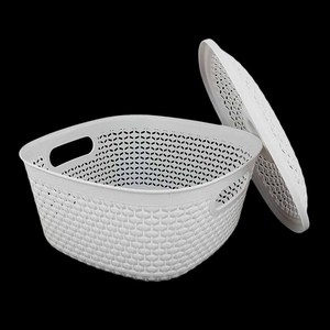 Panier en plastique multi-usages Chase Value avec couvercle - Taille 9x4 Gris - Product Image 3