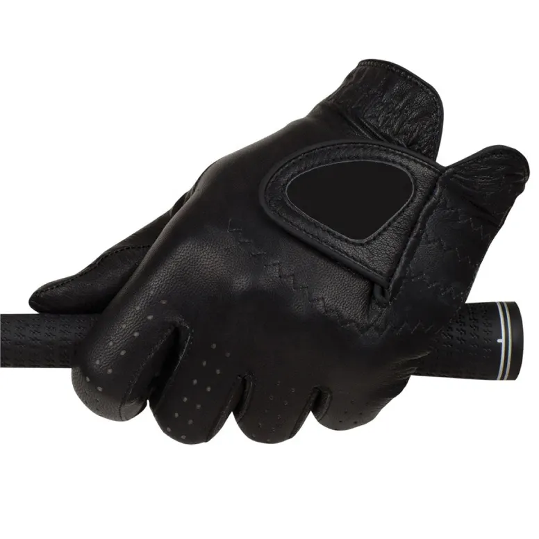 Wholesale Golf Gloves 100% Cabretta Leather Custom Logo OEM Soft Full Color Men Left Handed Leather Golf Gloves