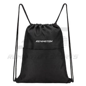 Sac à dos avec cordon de serrage pour sports de gymnastique avec logo personnalisé OEM Sacs de poche en maille avec cordon de serrage en polyester Sacs à cordon personnalisés - Product Image 4