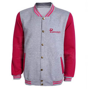 Veste Letterman de haute qualité pour hommes, design personnalisé, séchage rapide, respirant, style de rue, col montant, remplissage 100% fibre de polyester - Product Image 1