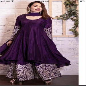 Nueva Colección de Trajes de Lino Zulfat de Diseño con Pantalón Plazo y Dupatta Estampada de Delhi para Pedidos al por Mayor, Maria - Product Image 2