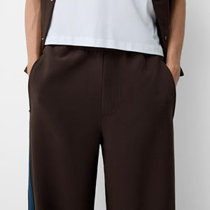 Pantalon pour homme en molleton français à taille élastique personnalisée, respirant, grande taille, pantalon ample droit personnalisé pour homme à prix avantageux - Product Image 5