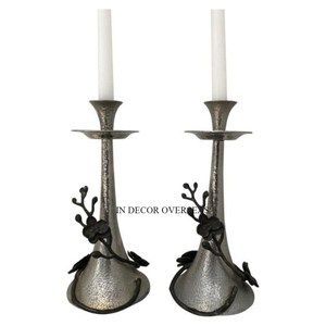 Best Quality Aluminum Casted High Grade Gold Plated Vintage Rustic Art Designer Wedding Table Centerpiece <b>Decor</b> Candle Holder - Product Image 3