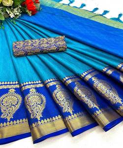 Lancement d'un nouveau Saree de créateur avec jacquard Work Prix le plus bas du marché Surat Gujarat Vêtements ethniques - Product Image 2