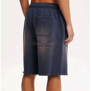 Shorts de décoloration solaire pour hommes en coton avec logo imprimé personnalisé pour adultes Shorts de décoloration solaire pour hommes fabriqués au Pakistan de taille - Product Image 6