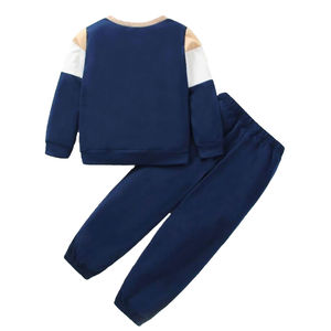 Survêtement jeunesse taille conception et Logo personnalisés 90% Polyester 10% Spandex 2 pièces ensemble respirant printemps léger enfants Fitness - Product Image 6