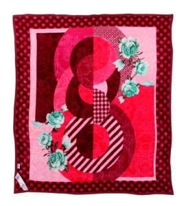 Couverture Raschel à motif joyeux de style européen de qualité supérieure 100% polyester vison 2 plis motifs tricotés floraux solides hiver - Product Image 5