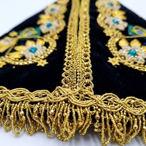 Manto de terciopelo bordado a mano con hilo de oro para la Virgen de Aparecida, estatuilla religiosa de la Virgen María, vestimenta. - Product Image 6