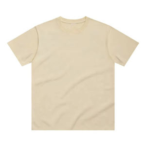 Camiseta de Hombre 2025 de Alta Calidad, Algodón, Corte Regular, Cuello Redondo, Logotipo Personalizado, Lujosa, Lisa, de Secado Rápido, Tejido de Punto, Informal - Product Image 4