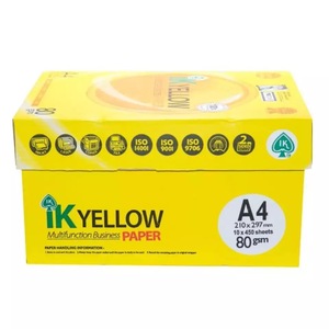 IK Yellow <b>A4</b> 80 GSM Copy <b>Paper</b> – High Quality Bulk Supply from Indonesia ik yellow <b>a4</b> <b>Paper</b> - Product Image 3