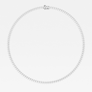 Design élégant véritable or blanc massif 14k haute joaillerie diamants de laboratoire taille marquise collier de tennis clouté pour les femmes en gros - Product Image 5
