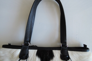 Sac à main à poils en cuir véritable en fourrure Sac à bandoulière en cuir de vachette fait à la main Sac fourre-tout à poils pour femmes - Product Image 5