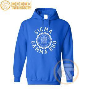 Sudadera con capucha bordada de lana de algodón Sigma Gamma Rho personalizada, suéter de alta calidad de la Hermandad, ropa griega, sudaderas con capucha para mujer - Product Image 6