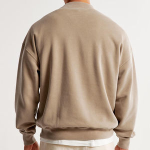 Sudadera Personalizada para Hombre 2024, Corte Cuadrado, Cuello Redondo, Bordado 3D, Transpirable, Algodón, Ropa Urbana, Sudadera con Capucha, Estampado OEM - Product Image 5