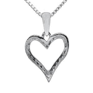 Pendentif coeur à la mode avec diamants moissanite blancs bijoux Hip Hop en argent pour femmes collier breloque - Product Image 3