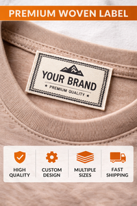 Étiquettes tissées en polyester de haute qualité, lavables, pour vêtements, sacs et chaussures |   Fabricant d'étiquettes de vêtements avec logo personnalisé - Product Image 6