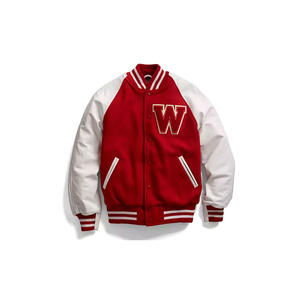 Top vente 2024 vêtements d'hiver Logo brodé personnalisé manches en cuir Baseball Varsity veste pour hommes - Product Image 6