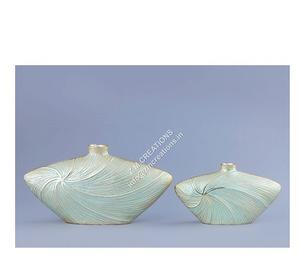 Jarrón de Metal decorativo minimalista de forma larga, florero moderno de Color marrón único para decoración del hogar - Product Image 2