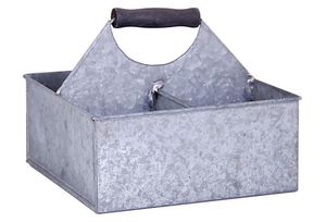 แคดดี้ชุบสังกะสีขนาดใหญ่เหมาะสำหรับสวนหลังบ้านงานปาร์ตี้เสิร์ฟอาหารเครื่องดื่มจานซอสเครื่องใช้สำหรับปิกนิก - Product Image 5