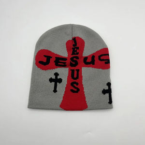 Wholesale Custom Beanie <b>Hat</b> Knit Cuffed Ribbed Warm Winter Acrylic Wool <b>Pom</b> <b>Pom</b> Embroidered Logo Skullcap Streetwear Unisex Cap - Product Image 5