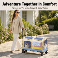 Sac de transport pour animaux de compagnie, grande capacité, portable, très vendu, fabriqué en tissu Oxford respirant, idéal pour les voyages et les sorties avec les animaux.