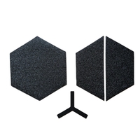 Autocollants antidérapants hexagonaux pour planche de surf, sans cire, résistants aux UV, imperméables, adhésifs