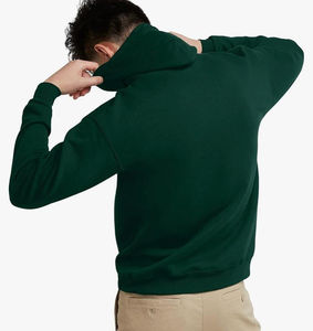 Sudadera con capucha holgada de algodón 100% para hombre, sudaderas con capucha de peso pesado de gran tamaño transpirables 350 GSM, cómodas para hombre - Product Image 5