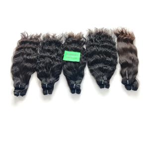 Vente en gros d'extensions de cheveux humains vierges indiens 100% naturels Double trame faisceaux de branches brutes ondulés cheveux humains profonds - Product Image 2