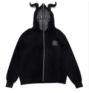 Custom Rhinestone Mens 100% Algodón 450 GSM Full Face Zip up US Hoodie mens cropped zip up HOODIE - Product Image 1