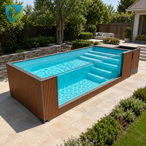 <span class=keywords><strong>Piscine</strong></span> Conteneur Maritime Personnalisée Amovible à Toit Ouvert pour Cour Extérieure, 20 et 40 Pieds, Expédition Maritime - Product Image 6