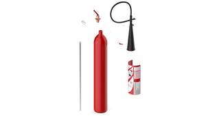 Extintor de Incendios de CO2 con Certificación CE |   Clase B 97% Contenido Activo |   Acero Inoxidable |   Portátil |   Peso Personalizable |   Potente y Seguro | - Product Image 3