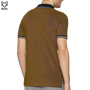 เสื้อโปโลผู้ชายผ้าคอตตอนปิเก้ แขนสั้น สีพื้น ระบายอากาศดี ดีไซน์ถักแบบลำลอง ติดกระดุมด้านหน้า ทรงปกติ - Product Image 2