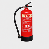 Extincteur à mousse en acier KHi 6L, portable, certifié CE, 27A 183B, pour les incendies de classe A/B, pour usage industriel et commercial