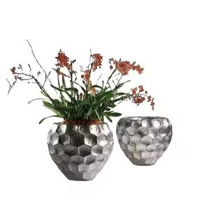 Jarrón de suelo de Metal antiguo dorado, soportes decorativos interiores de diseño moderno para florero de boda - Product Image 6