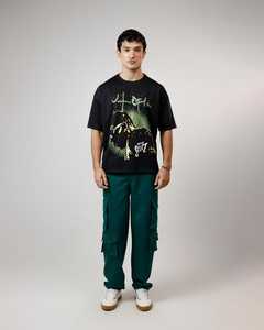 T-shirt en coton surdimensionné pour hommes T-shirts d'impression lourde T-shirt pour hommes presse à chaud avec logo personnalisé - Product Image 4