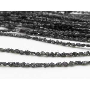 Perles de diamant noir naturel non taillées 100% naturelles, 2-3 mm, perles brutes en cristal brut pour la fabrication de bijoux - Product Image 4