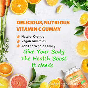 Gomitas de Vitamina C con Sabor a Naranja, Apoya el Sistema Inmunológico y la Absorción de Hierro, 1-2 por Día - Product Image 2