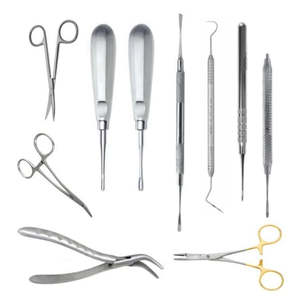 Ensemble d'instruments de chirurgie dentaire Outils en acier inoxydable de première qualité pour les procédures maxillo-faciales et parodontales - Product Image 4