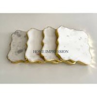 Fantaisie dernière conception fantaisie sous-verres attrayants Table de maison sous-verres décoratifs en marbre faits à la main tapis de table classiques et tampons