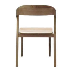 Chaise de café en teck massif, fabriquée à la main en Indonésie, naturelle, finement poncée - Product Image 2