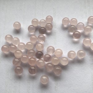 Esfera redonda lisa de cuarzo rosa Natural de 7mm Piedra preciosa sin perforar del fabricante Joyería hecha a mano Fábrica en línea Comprar tienda ahora - Product Image 1
