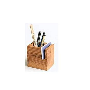 CLASSIC Polygon Bamboo Desktop <b>Storage</b> Desk Drawer Natural Wooden Box Pen Holder Multifunction <b>Tabletop</b> Desk Organizer Carton - Product Image 1