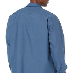 เสื้อเชิ้ตทำงานสำหรับผู้ชายเสื้อคอปกพับลงโลโก้แบบ2025 - Product Image 6