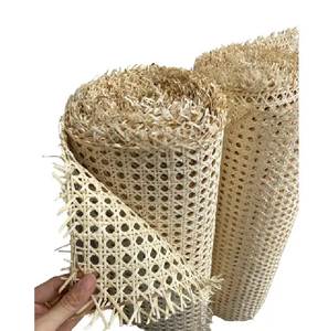 Rollo de correas de caña de ratán blanqueado de primera calidad, malla cuadrada octogonal hexagonal para muebles, venta al por mayor a granel de Vietnam - Product Image 1